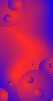 Copy Space Abstract background with red blue and purple circles Gradient Design vector