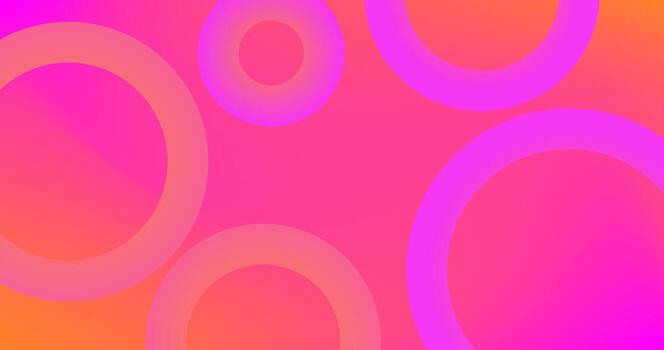Red Pink circles on abstract background Gradient Design vector