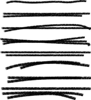 Abstract black lines in various shapes against a white background vector