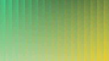 Smooth gradient vertical stripes transitioning from light yellow to dark green abstract background animation video