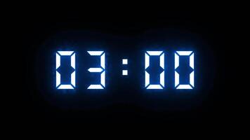 60-Second Digital Countdown Timer Animation Presentations video