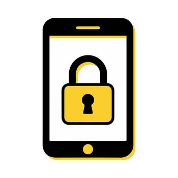 móvil dispositivo seguridad proteger tu teléfono inteligente con fuerte cifrado y intimidad medidas vector