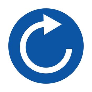 Circular Arrow Icon Representing Refresh Symbol in Modern Graphic Design vector
