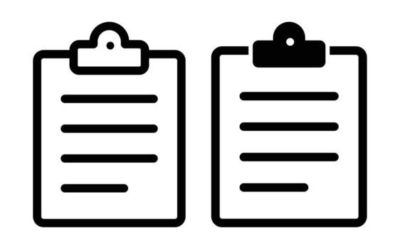 Two Blank Clipboards with Paper Sheets Ready for Notes and Documents vector