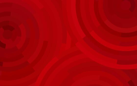 Radiant red concentric circles background. Mosaic circular pattern for graphic design. vector
