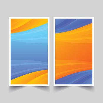 moderno resumen degradado antecedentes folleto flayer diseño con vibrante colores vector