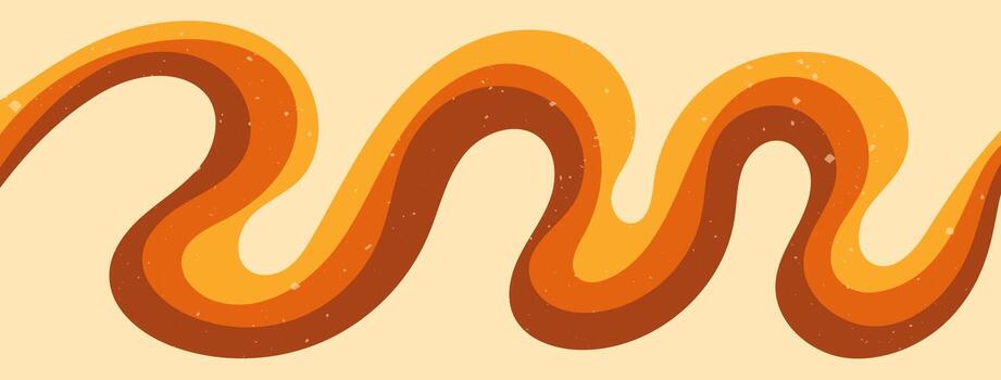 Zebra groovy hippie color background. vector