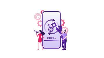 sviluppatori in aggiornamento smartphone operativo sistema video