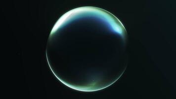 abstrait embrasé pente sphère avec doux fluide transitions dans lisse Cachemire tons sur foncé Contexte. futuriste numérique conception élément pour moderne visuels et science-fiction concepts. sans couture boucle. video