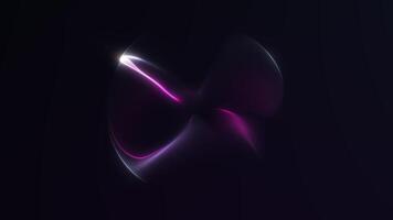 astratto rubino viola raggiante pendenza sfera con fluido leggero flusso su buio sfondo. futuristico luminoso modulo per moderno digitale progetti, fantascienza immagini e cosmico design. senza soluzione di continuità ciclo continuo. video