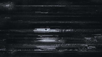 pépin et la télé statique écran Distorsion avec vacillant bruit et analogique signal ingérence video