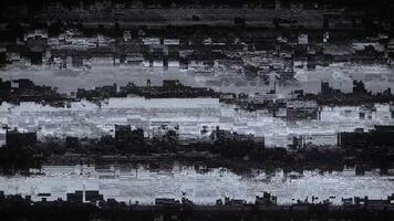 abstrakt TV statisk ljud och tekniskt fel effekt på en förvrängd tv skärm bakgrund video