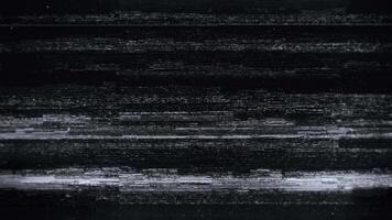 Abstract Analog TV Static Noise and Glitch Effect on a Distorted Television Screen video