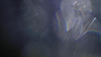 abstrakt ljus bloss och bokeh skapa en drömmande, eterisk atmosfär perfekt för humör och bakgrund video