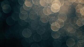 Sanft glühend Bokeh Kreise erstellen ein magisch, verträumt Hintergrund bewirken zum Ihre Designs video