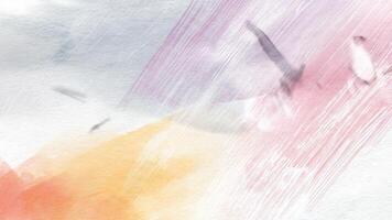 abstrakt animerad bakgrund terar vibrerande vattenfärg borsta stroke på en texturerad duk. idealisk för konstnärlig presentationer, lugn bakgrunder, och innovativ projekt video