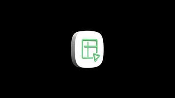 zoho ark app ikon animering på en transparent bakgrund video