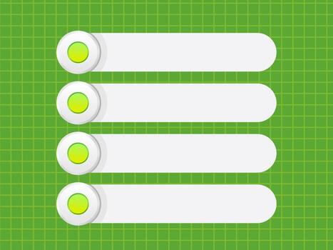 Checkbox interface design with green accents vector