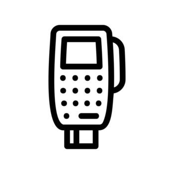 Simple black icon with a theme card terminal vector