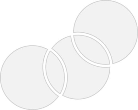 Venn Diagram Gradient Style Element vector