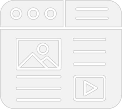 sitio web contenido basado en web diseño elemento vector