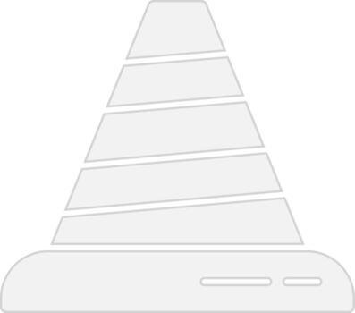 Traffic Cone User-Friendly Drawing vector