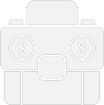Briefcase Minimal Graphic Visual vector
