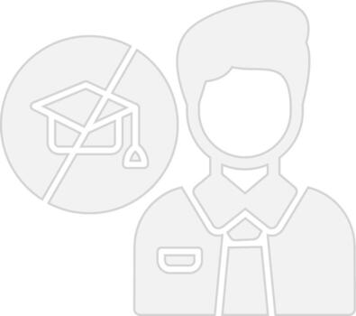 No Education Minimal UI Element vector