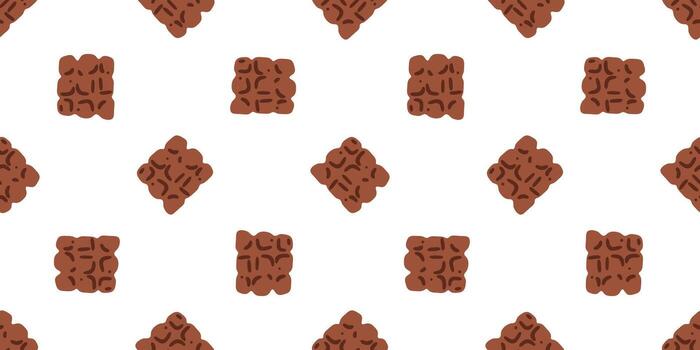 Chocolate seamless pattern design vector