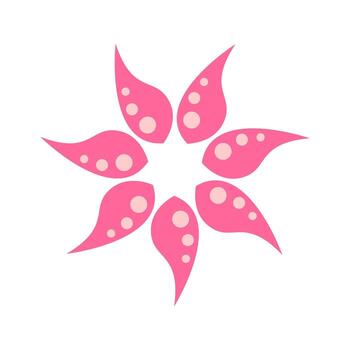 Elements for the Hispanic Heritage Month design. Abstract illustration of simple Blooming Flowers and simple style circle ornaments with soft colors vector