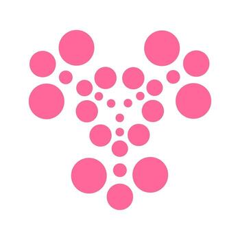 Elements for the Hispanic Heritage Month design. Abstract illustration of simple Blooming circle with soft color vector