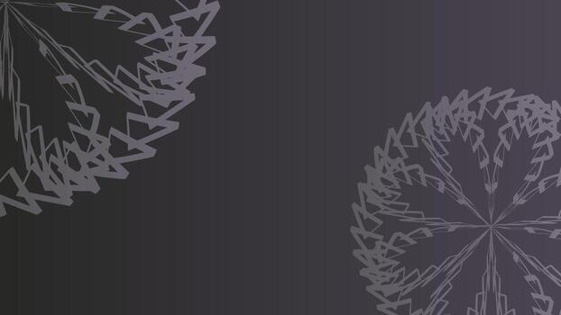 Abstract dark background with geometric spiral shapes forming dynamic circular patterns in gradient shades of grey for a modern artistic design vector