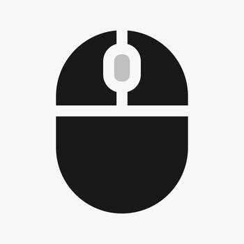 scroll Computer mouse icon, illustrating different mouse button presses. vector