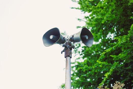 HighVolume Outdoor Megaphone Speakers Designed to Ensure Clear Communication in Open Areas and Environments Where Sound Projection is Essential for Effective Interaction and Messaging photo
