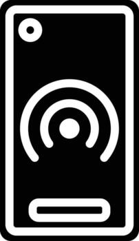 Smartphone Wireless Icon, Device Displaying Wireless Signal vector