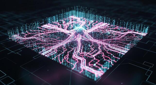 A computer screen with a digital image of a brain photo