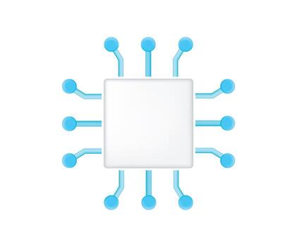 Chip network the server concept vector