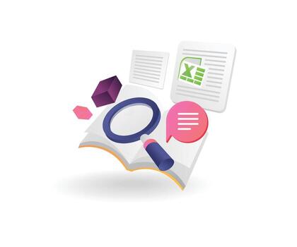 Excel tools for data analysis vector