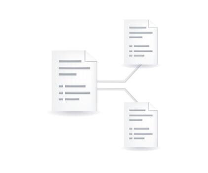 File document work flow rules concept vector
