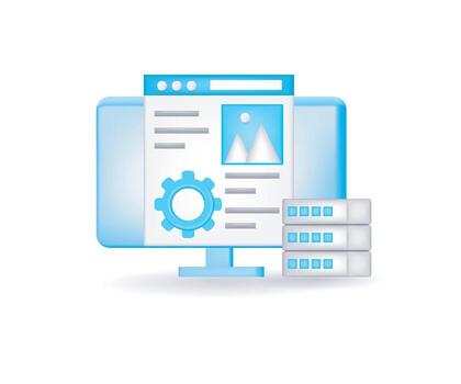 web desarrollo en línea concepto ilustración vector