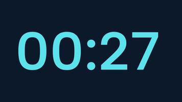 30 segundo cuenta regresiva Temporizador con Armada antecedentes para fecha límite tensión adecuado para presentación, sitios web, y social medios de comunicación publicaciones ligero azul digital Temporizador contando abajo a crear urgencia video