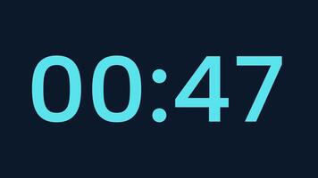 50 secondo conto alla rovescia Timer con Marina Militare sfondo per Scadenza tensione adatto per presentazione, siti web, e sociale media messaggi. leggero blu digitale Timer conteggio giù per creare urgenza video