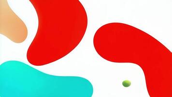 uma colorida abstrato pintura com uma verde maçã video