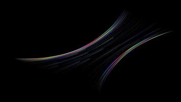 Energy Flow Vortex with Digital Particles Abstract Motion Design on Dark Background video