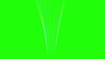 Futuristic Technology Data Particles Transition on Green Screen or light effect video