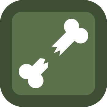 Broken Bone Modular Graphic Form vector