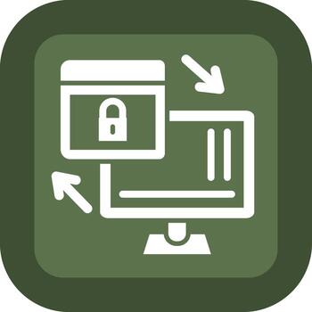 asegurado apoyo digital tecnología estilo elemento vector