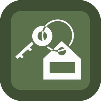 Home Security Color Block Style Badge vector