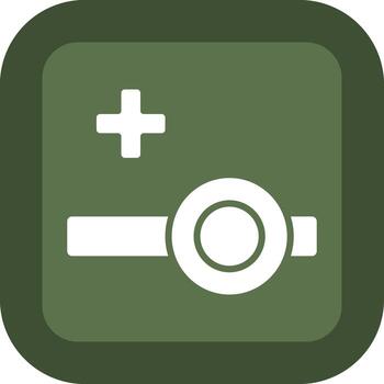 Head Mirror Color Block Style Badge vector