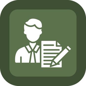 Scriptwriter Cool Tone Graphic Form vector